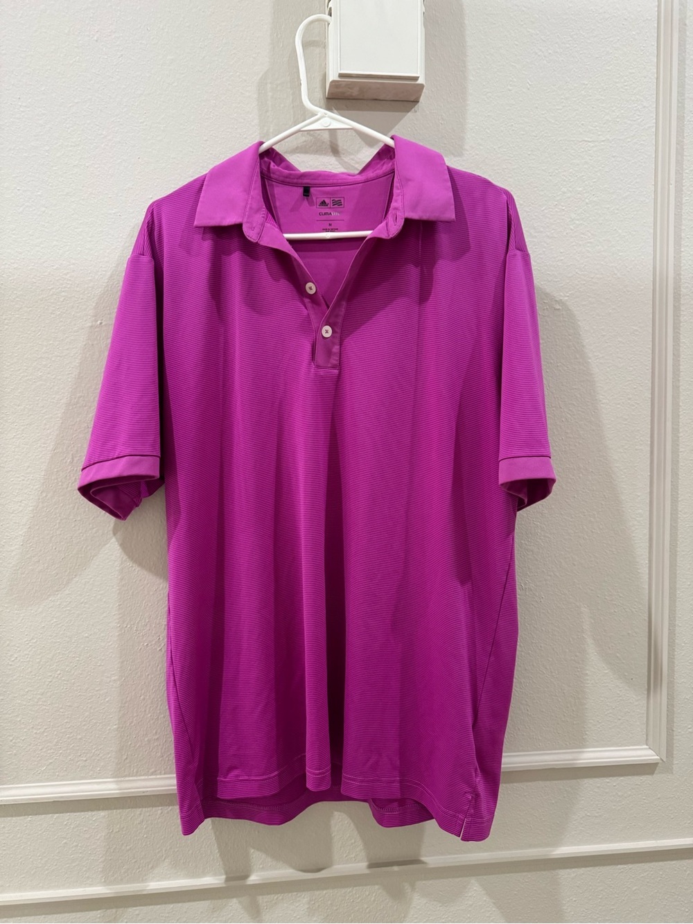Adidas Golf Polo Shirt Pink Size M Preppy oversized loose fit
